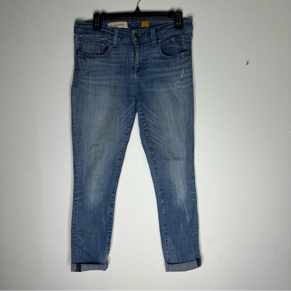 Pilcro and the Letterpress Light Blue Ankle Jeans